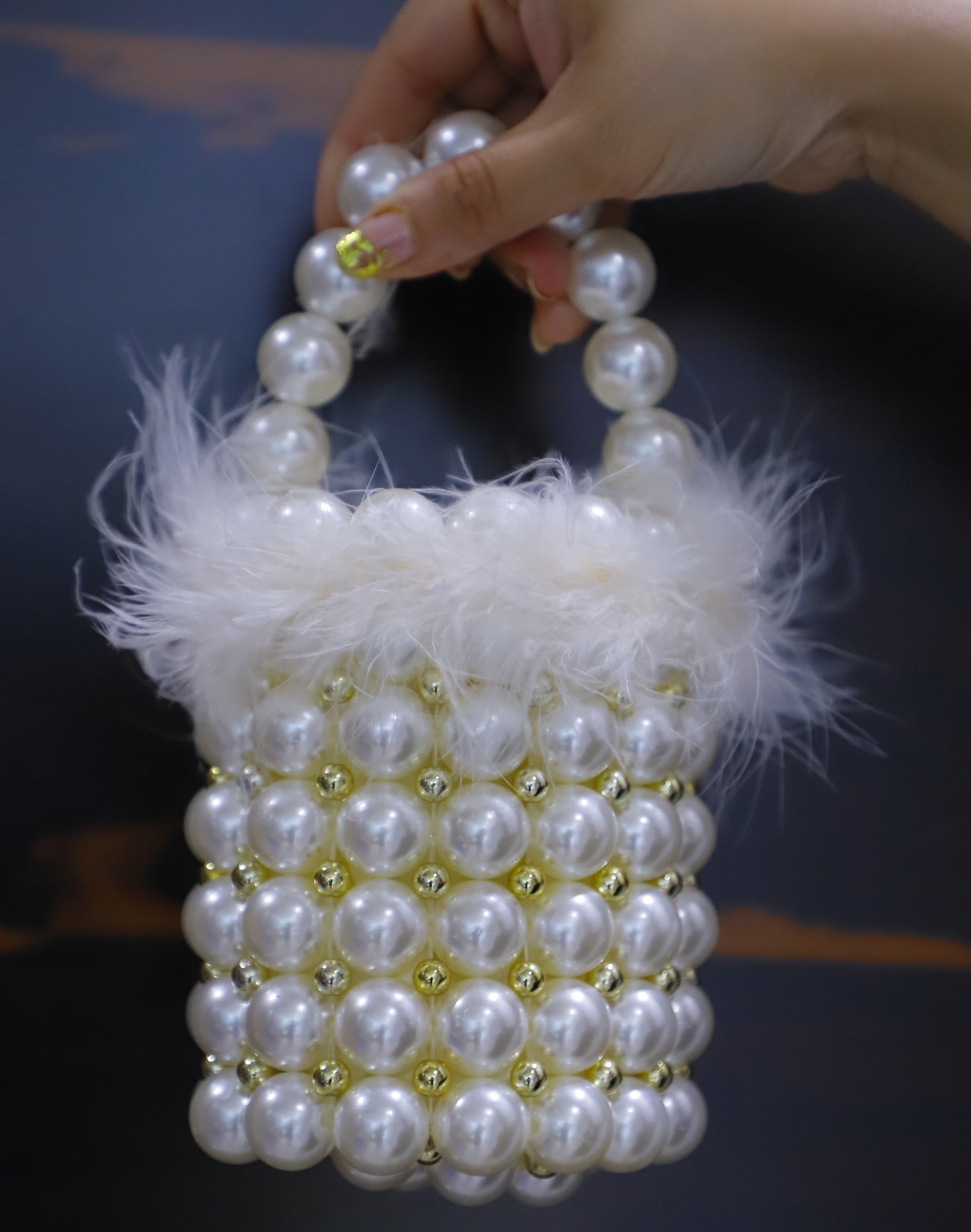 Pearl Adorned Clutch